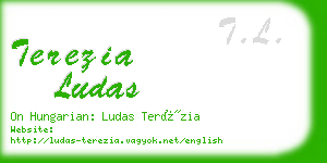 terezia ludas business card